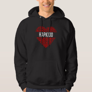 Hapkido Love Korean Martial Arts Heart Hapkido Fig Hoodie