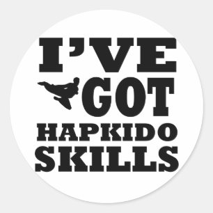 Hapkido Martial Arts designs Classic Round Sticker