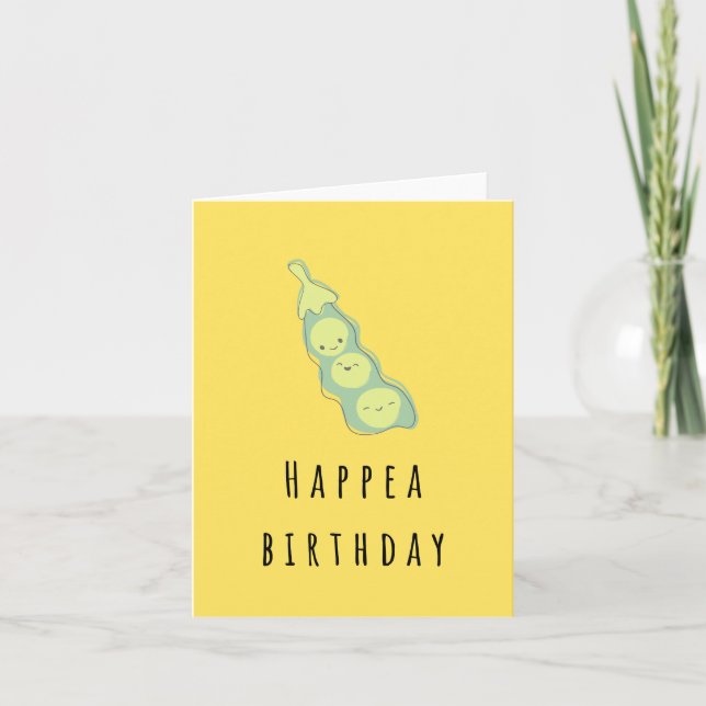 Happea Birthday - Funny Birthday Message  Card (Front)