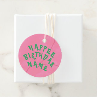 Happee Birthdae Favour Tags