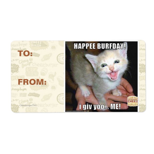 HAPPEE BURFDAY! (Front)