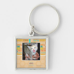 HAPPEE BURFDAY! KEY RING