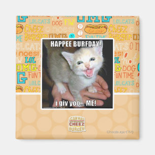 HAPPEE BURFDAY! MAGNET