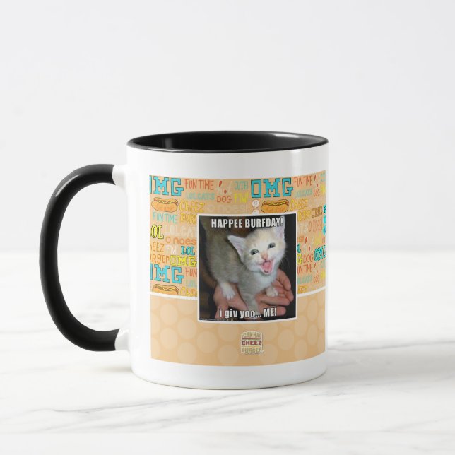 HAPPEE BURFDAY! MUG (Left)