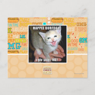 HAPPEE BURFDAY! POSTCARD