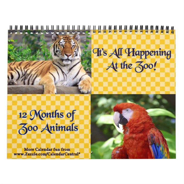 Happening At The Zoo Calendar (Cover)