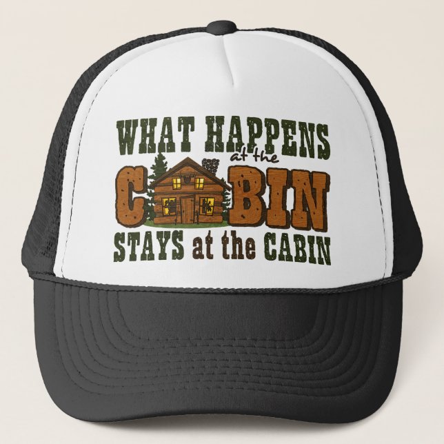 Happens At The Cabin Hat (Front)