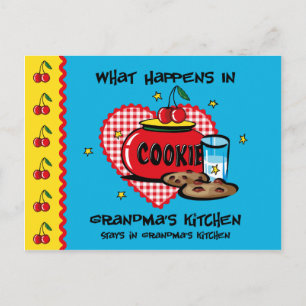 Happens In Grandma's Kitchen Recipe Card