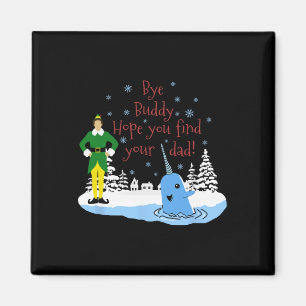Happier Holidays Uni-kids Christmas Narwhal Elf Magnet