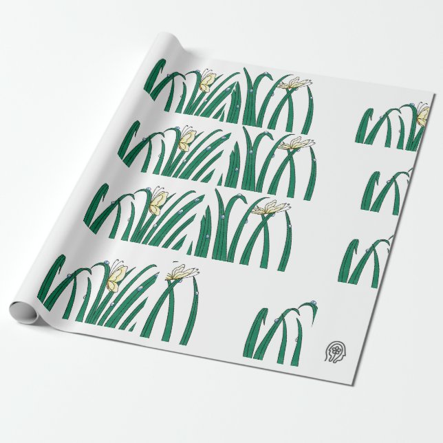 Happier Living Logo Wrapping Paper (Unrolled)