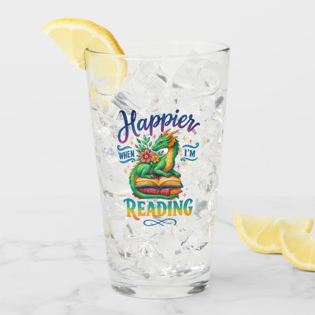 Happier When I'm Reading  Glass (Front Ice)