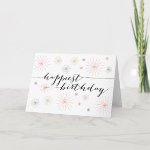 Happiest Birthday Greeting Card