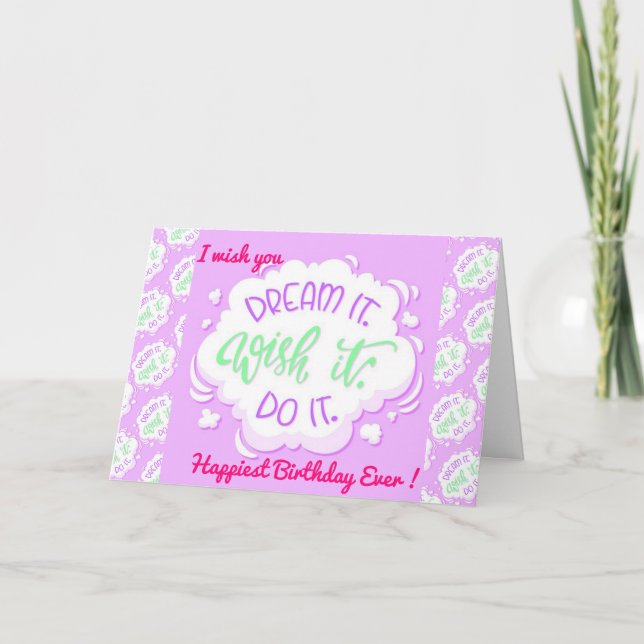Happiest Birthday Motivation Card (Front)