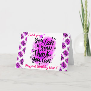 Happiest Birthday Motivation Card