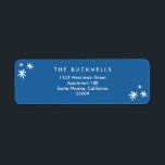 Happiest Holidays Blue Christmas Address Label<br><div class="desc">Happiest Holidays Blue Christmas Address Label is designed to match our "Happiest Holidays" collection of Christmas cards. These are available in several colours,  so check our collections for more available Holiday cards!</div>