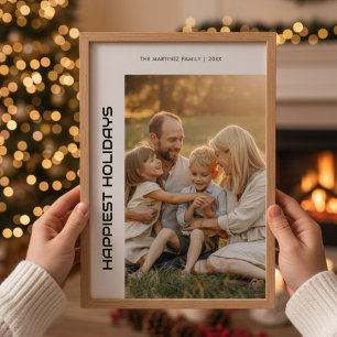 Happiest Holidays Bright Family Holiday Card