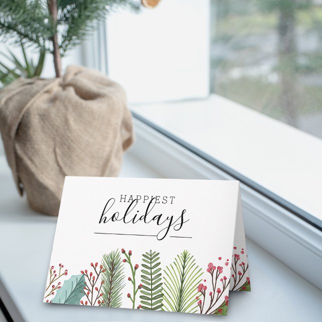 Happiest Holidays Business Style Holiday Card (Happiest Holidays Business Style Holiday Card)
