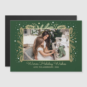 Happiest Holidays. Custom Magnetic Photo Card