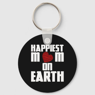 Happiest Mama On Earth Happy Mother's Day Retro Lo Key Ring