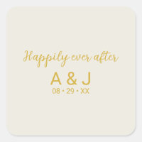 Happily Ever After Alabaster White Gold Monogram