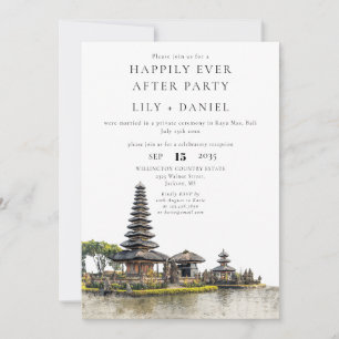 Happily Ever After Bali Wedding Invitation