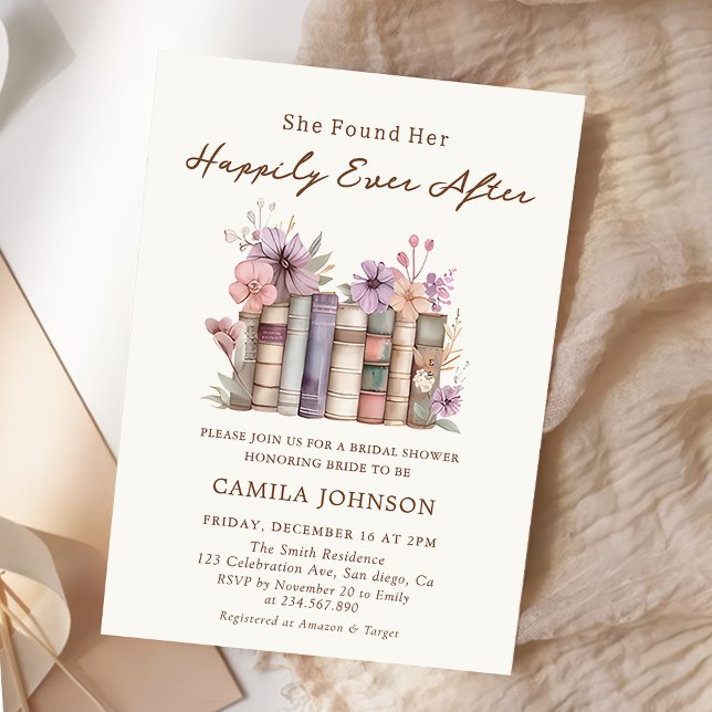 Happily Ever After Book Bridal Shower Invitation (Creator Uploaded)