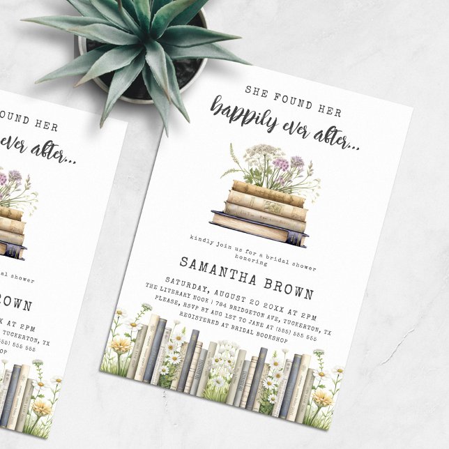 Happily Ever After Book Bridal Shower Invitation (Creator Uploaded)