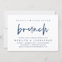Happily Ever After Brunch Minimalist Wedding Party
