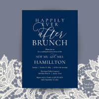 Happily Ever After Brunch Modern Post Wedding