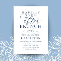 Happily Ever After Brunch Modern Post Wedding