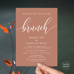 Happily Ever After Brunch, Post Wedding Invitation