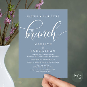 Happily Ever After Brunch, Post Wedding Invitation