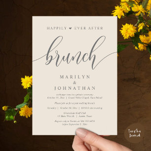 Happily Ever After Brunch, Post Wedding Invitation