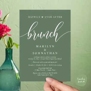 Happily Ever After Brunch, Post Wedding Invitation