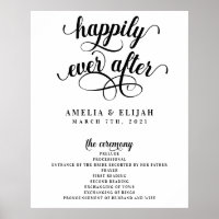 Happily Ever After Ceremony Wedding Program