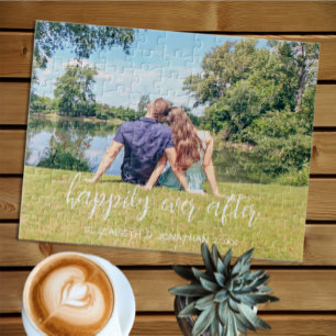 Happily Ever After Couple Photo Jigsaw Puzzle