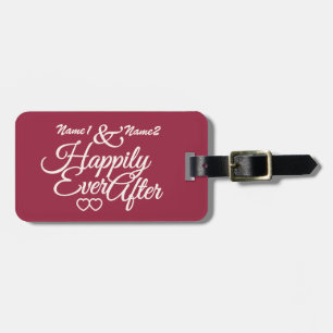 Happily Ever After custom luggage tag