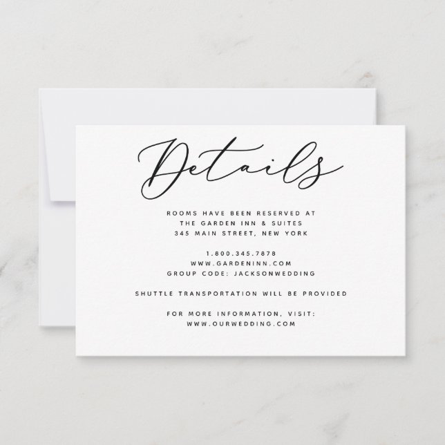 Happily Ever After Details Card (Front)