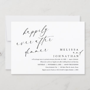 Happily Ever After Dinner and Dancing  Invitation