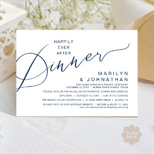 Happily Ever After Dinner, Modern Wedding Party Invitation