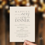 Happily Ever After Dinner Modern Wedding Reception Invitation<br><div class="desc">Celebrate your new journey with this elegantly designed 'Happily Ever After Dinner" invitation. This design is the perfect choice for couples who have exchanged vows in a private ceremony or elopement and are now ready to host a grand wedding dinner and dancing celebration with all their loved ones. The invitation...</div>