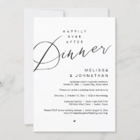 Happily Ever After Dinner, Wedding Party, in Black