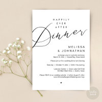 Happily Ever After Dinner, Wedding Party, in Black