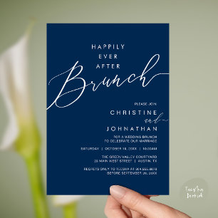 Happily Ever After Dinner Wedding Reception Dinner Invitation