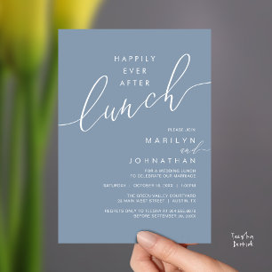 Happily Ever After Dinner Wedding Reception Dinner Invitation