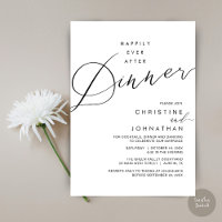 Happily Ever After Dinner Wedding Reception Dinner