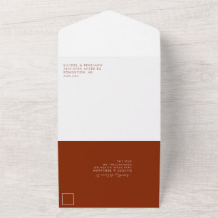 Happily Ever After Elegant Boho Wedding All In One Invitation