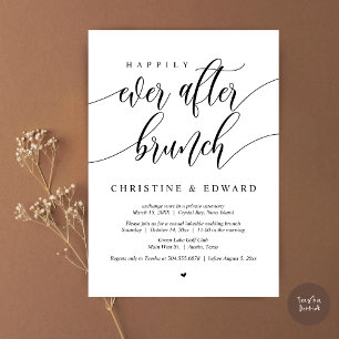 Happily Ever After Elopement Brunch Invitation