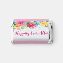 Happily Ever After Floral Chocolate Bar Wrapper