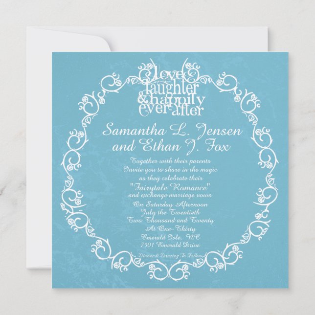 Happily Ever After Invitation (Back)